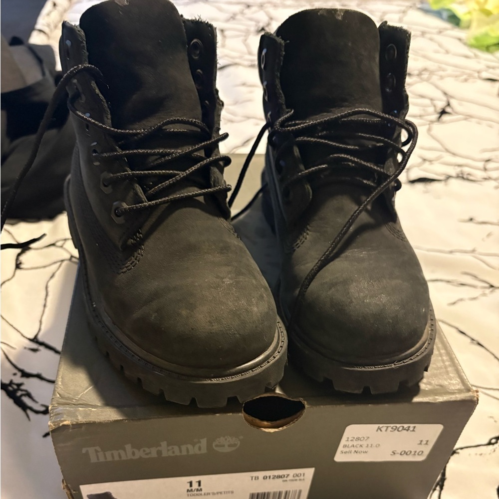 Timberland Charcoal Lace-Up Boots